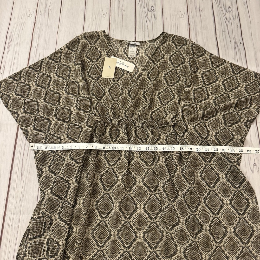 NWT‎ Tommy Bahama Snakeskin Print Sheer Swim Beach Cover Up Womens S/M Python - Picture 7 of 8